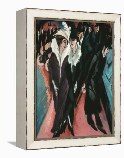 Street, Berlin-Ernst Ludwig Kirchner-Framed Premier Image Canvas