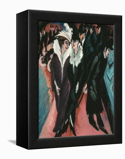 Street, Berlin-Ernst Ludwig Kirchner-Framed Premier Image Canvas