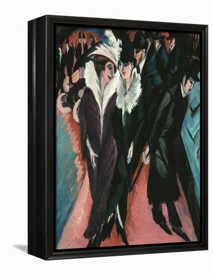 Street, Berlin-Ernst Ludwig Kirchner-Framed Premier Image Canvas