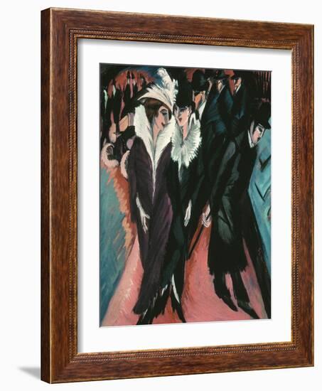 Street, Berlin-Ernst Ludwig Kirchner-Framed Giclee Print