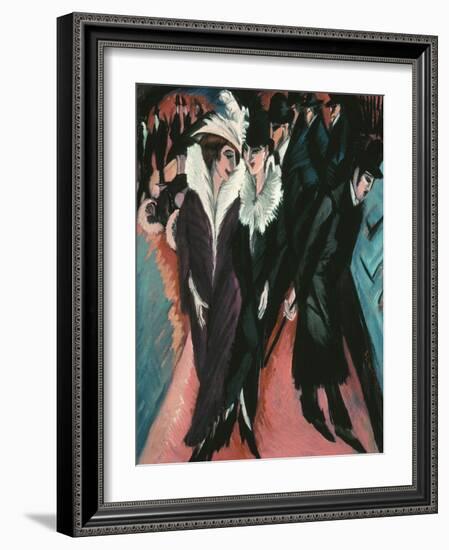 Street, Berlin-Ernst Ludwig Kirchner-Framed Giclee Print
