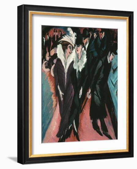 Street, Berlin-Ernst Ludwig Kirchner-Framed Giclee Print