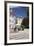 Street Cafe, St. Johann Church, Donaueschingen, Black Forest, Baden Wurttemberg, Germany-Markus Lange-Framed Photographic Print