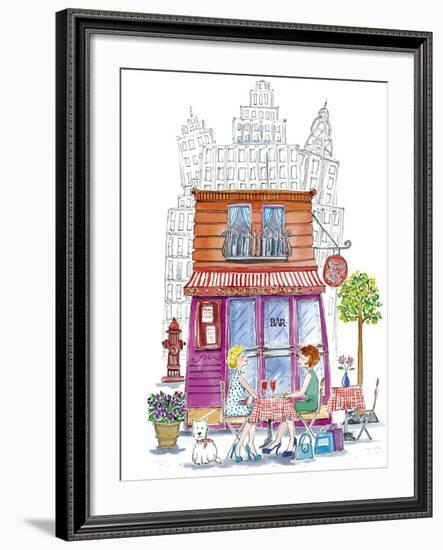 Street Cafe-Kate Mawdsley-Framed Giclee Print