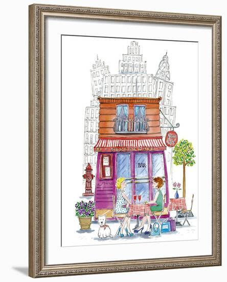 Street Cafe-Kate Mawdsley-Framed Giclee Print