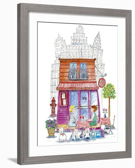 Street Cafe-Kate Mawdsley-Framed Giclee Print