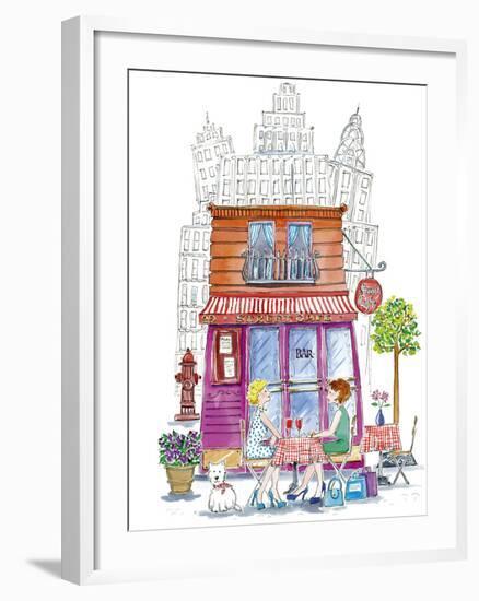 Street Cafe-Kate Mawdsley-Framed Giclee Print