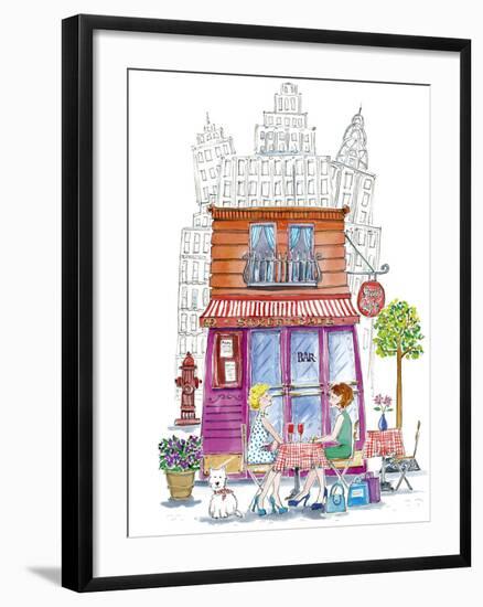 Street Cafe-Kate Mawdsley-Framed Giclee Print