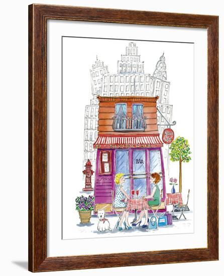 Street Cafe-Kate Mawdsley-Framed Giclee Print