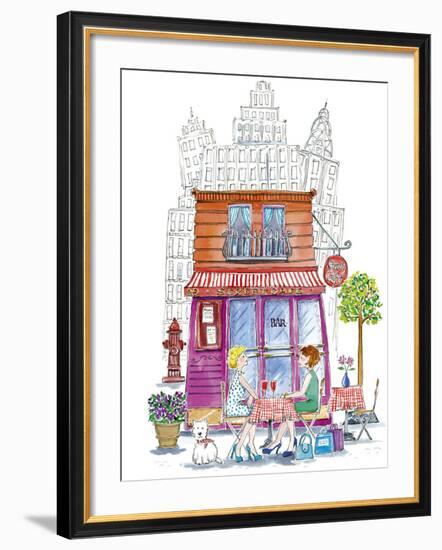 Street Cafe-Kate Mawdsley-Framed Giclee Print