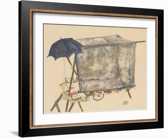 Street Cart, 1914-Egon Schiele-Framed Giclee Print