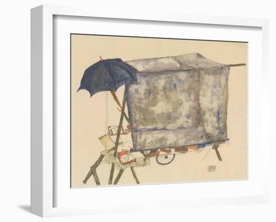 Street Cart, 1914-Egon Schiele-Framed Giclee Print