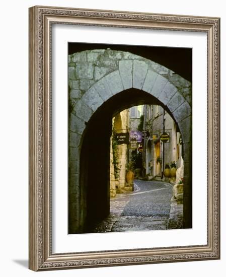 Street Corner and Archway, St. Paul de Vence, France-Charles Sleicher-Framed Photographic Print