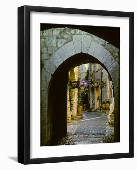 Street Corner and Archway, St. Paul de Vence, France-Charles Sleicher-Framed Photographic Print