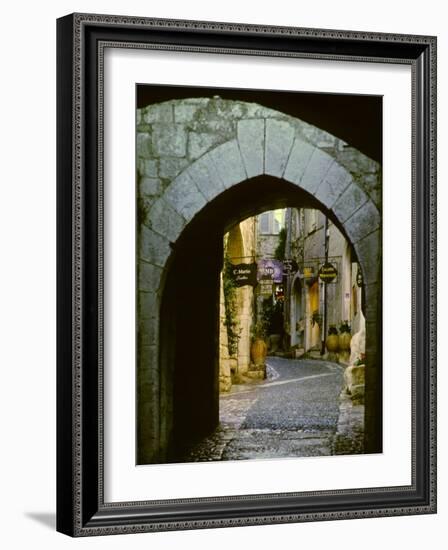 Street Corner and Archway, St. Paul de Vence, France-Charles Sleicher-Framed Photographic Print