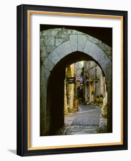 Street Corner and Archway, St. Paul de Vence, France-Charles Sleicher-Framed Photographic Print