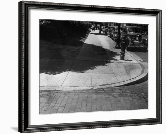 Street Corner in Neighborhood of Mayo Clinic Designed for Wheelchair Accessibility-null-Framed Photographic Print