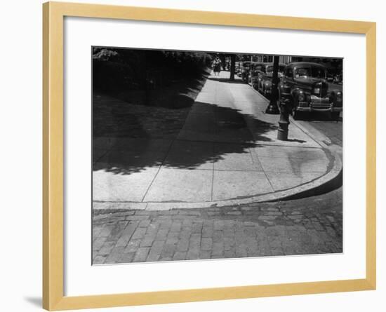 Street Corner in Neighborhood of Mayo Clinic Designed for Wheelchair Accessibility-null-Framed Photographic Print