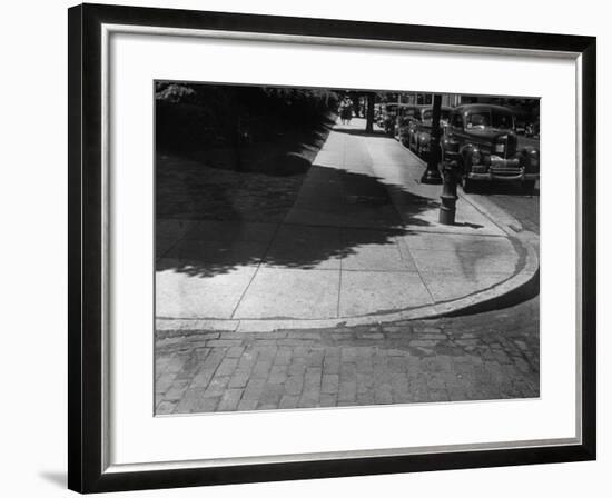 Street Corner in Neighborhood of Mayo Clinic Designed for Wheelchair Accessibility-null-Framed Photographic Print