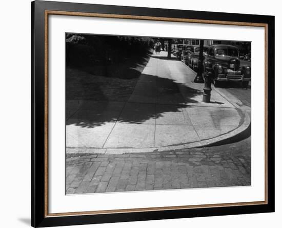 Street Corner in Neighborhood of Mayo Clinic Designed for Wheelchair Accessibility-null-Framed Photographic Print