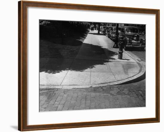 Street Corner in Neighborhood of Mayo Clinic Designed for Wheelchair Accessibility-null-Framed Photographic Print