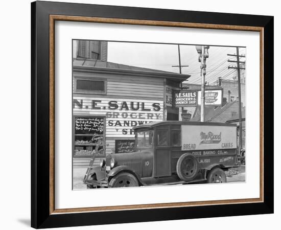 Street Corner in New Orleans, Louisiana, 1936-Walker Evans-Framed Photographic Print