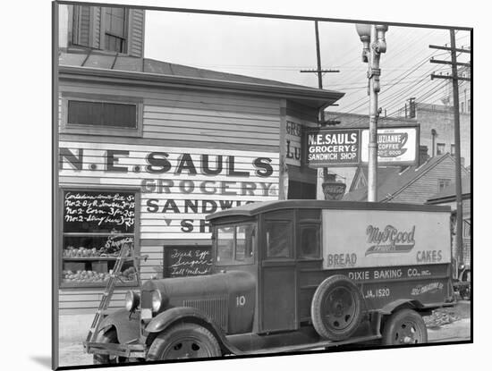 Street Corner in New Orleans, Louisiana, 1936-Walker Evans-Mounted Photographic Print