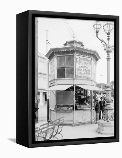 Street Corner Merchant, Havana, Cuba-null-Framed Stretched Canvas