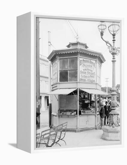 Street Corner Merchant, Havana, Cuba-null-Framed Stretched Canvas