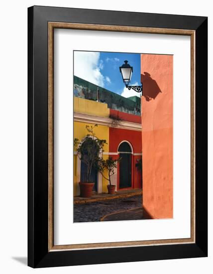 Street Corner, Old San Juan, Puerto Rico-George Oze-Framed Photographic Print