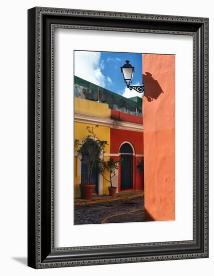 Street Corner, Old San Juan, Puerto Rico-George Oze-Framed Photographic Print