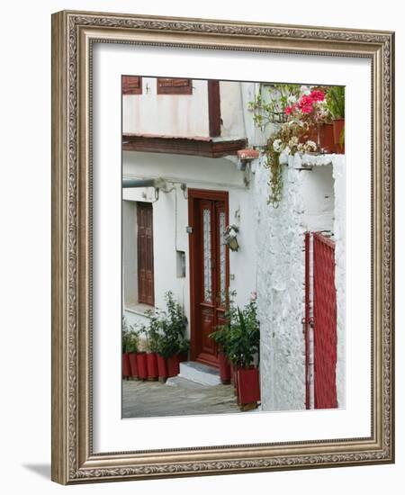 Street Detail, Vathy, Samos, Aegean Islands, Greece-Walter Bibikow-Framed Photographic Print