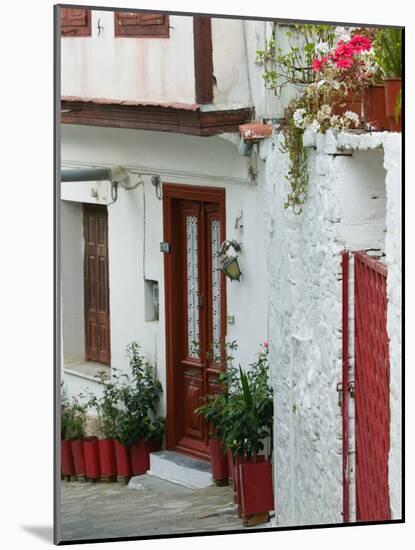 Street Detail, Vathy, Samos, Aegean Islands, Greece-Walter Bibikow-Mounted Photographic Print