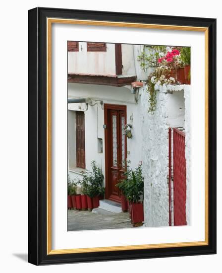 Street Detail, Vathy, Samos, Aegean Islands, Greece-Walter Bibikow-Framed Photographic Print