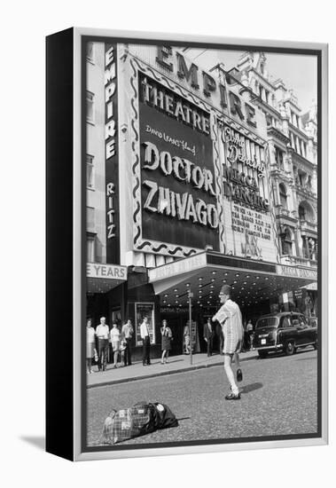 Street Entertainer-null-Framed Premier Image Canvas