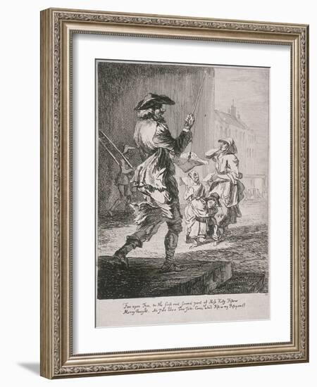 Street Entertainers, Cries of London, 1760-Paul Sandby-Framed Giclee Print