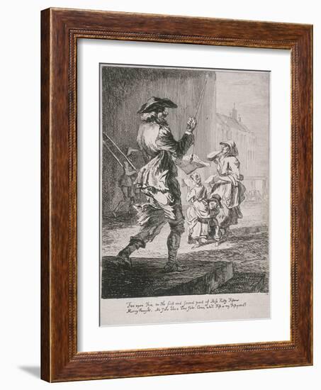 Street Entertainers, Cries of London, 1760-Paul Sandby-Framed Giclee Print