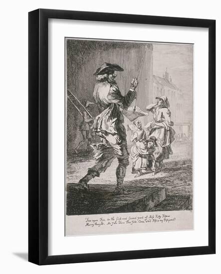 Street Entertainers, Cries of London, 1760-Paul Sandby-Framed Giclee Print