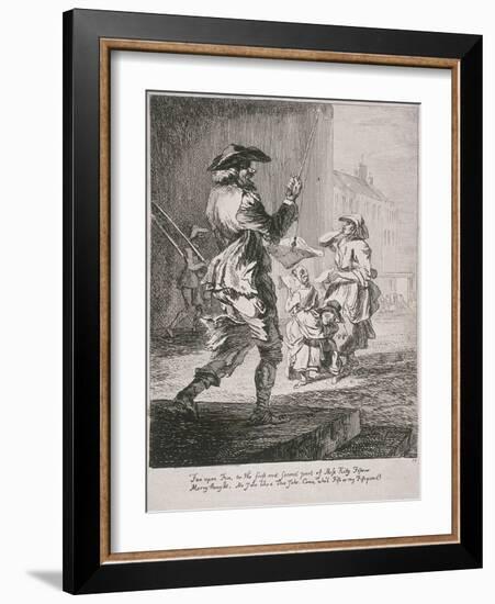 Street Entertainers, Cries of London, 1760-Paul Sandby-Framed Giclee Print