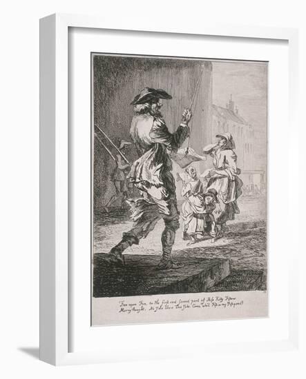 Street Entertainers, Cries of London, 1760-Paul Sandby-Framed Giclee Print