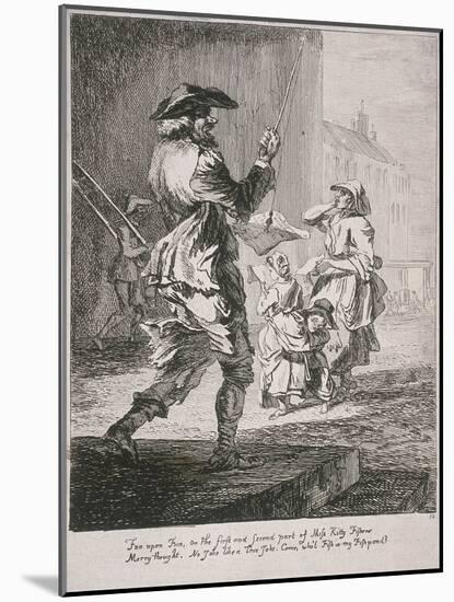 Street Entertainers, Cries of London, 1760-Paul Sandby-Mounted Giclee Print