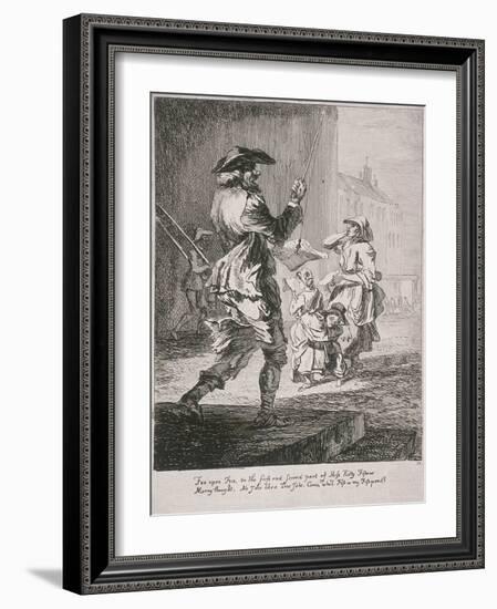 Street Entertainers, Cries of London, 1760-Paul Sandby-Framed Giclee Print
