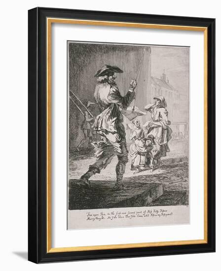 Street Entertainers, Cries of London, 1760-Paul Sandby-Framed Giclee Print