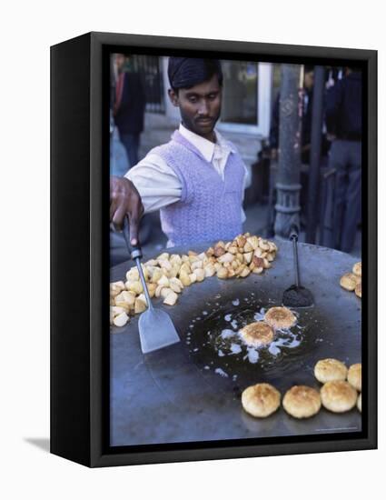 Street Food, Delhi, India-John Henry Claude Wilson-Framed Premier Image Canvas