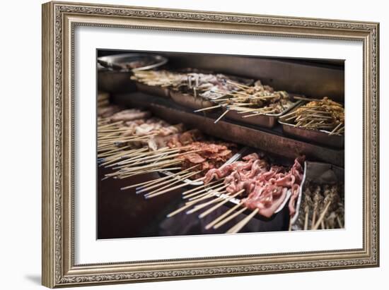 Street food in Chinatown at night, Kuala Lumpur, Malaysia, Southeast Asia, Asia-Matthew Williams-Ellis-Framed Photographic Print