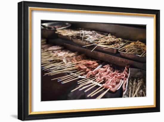 Street food in Chinatown at night, Kuala Lumpur, Malaysia, Southeast Asia, Asia-Matthew Williams-Ellis-Framed Photographic Print