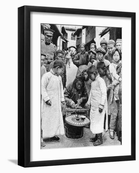 Street Gambling, China, 1922-BT Prideaux-Framed Giclee Print