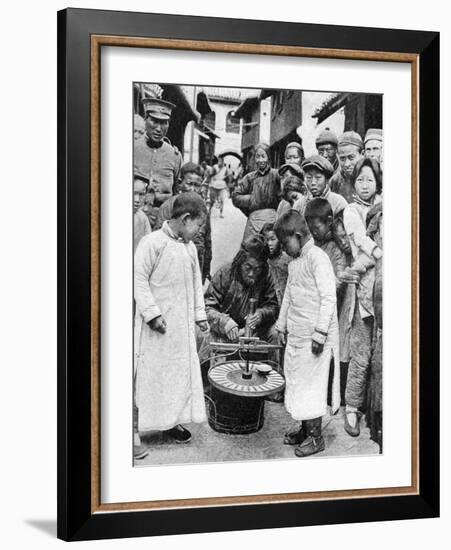 Street Gambling, China, 1922-BT Prideaux-Framed Giclee Print