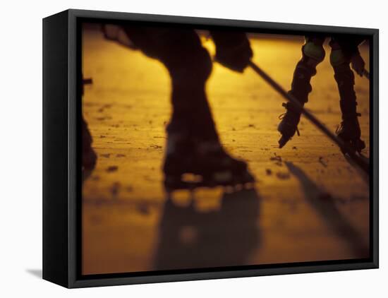 Street Hockey-Lee Kopfler-Framed Premier Image Canvas