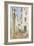 Street in a Mediterranean Town (Brush & W/C over Pencil on Paper)-John Singer Sargent-Framed Giclee Print